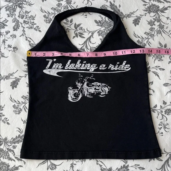 Y2K Forever 21 Biker Halter Top - Picture 6 of 7